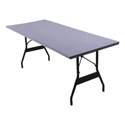 Alulite Aluminum Folding Table - Shown w/ Wishbone legs